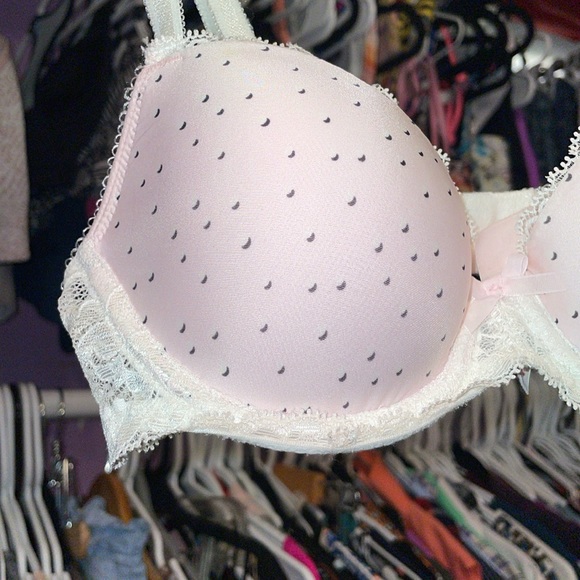 Retro y2k bra Light Pink Lace Victoria Secrets Dream Angels 32b bra perfect shap - Picture 3 of 9